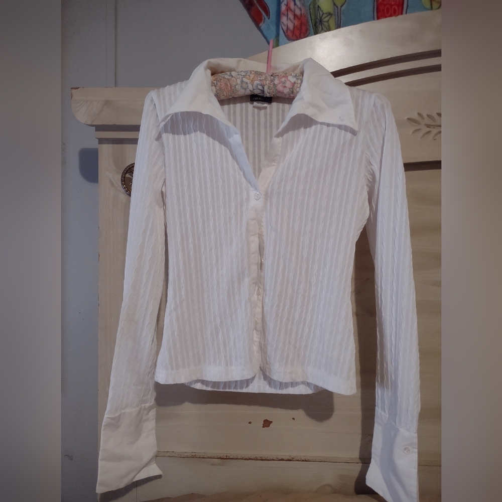Anxiety white blouse